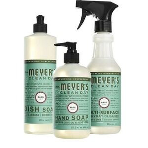 Mrs Meyers Clean  Kitchen Basics Set includes our Basil scent